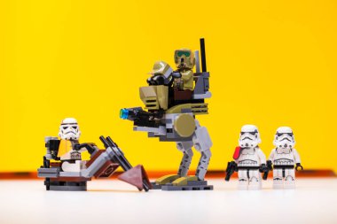 RUSSIA, SAMARA, DECEMBER 18, 2019. Lego Star Wars. Mini-figures 