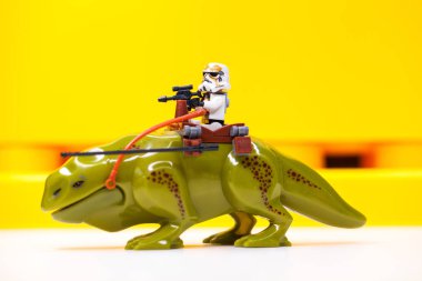 Rusya, Samara, 05 Nisan 2019. Oluşturucu Lego imparatorluk Stormt