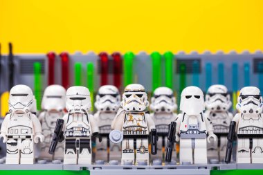 RUSSIA, SAMARA, DECEMBER 18, 2019. Lego Star Wars. Mini-figures 