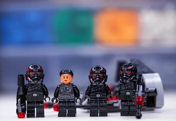 RÚSSIA, SAMARA, 18 DE DEZEMBRO DE 2019. Lego Star Wars. Mini-figuras — Fotografia de Stock