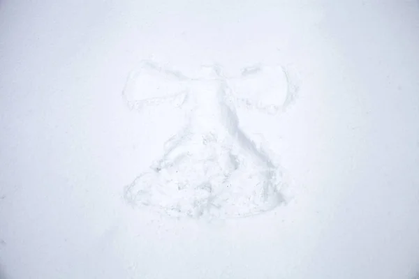 Snow Angel Wings - copy space white background