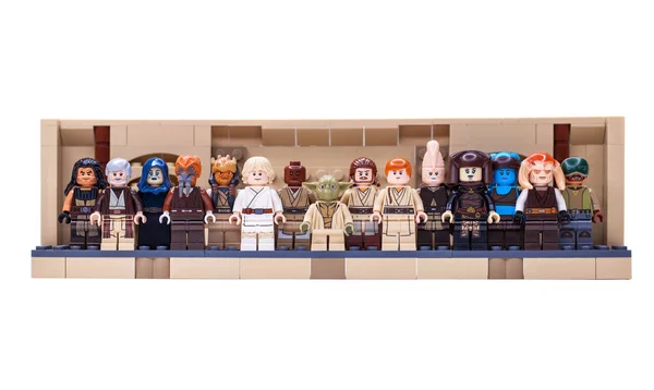 Ryssland Samara Februari 2020 Lego Star Wars Minifigures Constructor Jedi — Stockfoto