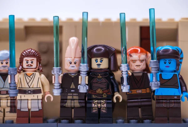 Russie Samara Février 2020 Lego Star Wars Minifigures Constructor Jedi — Photo