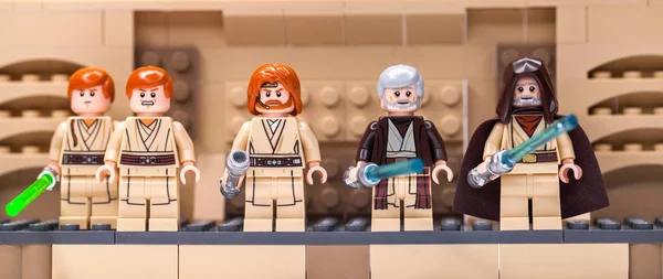 Rusia Samara Febrero 2020 Lego Star Wars Minifigures Constructor Jedi — Foto de Stock