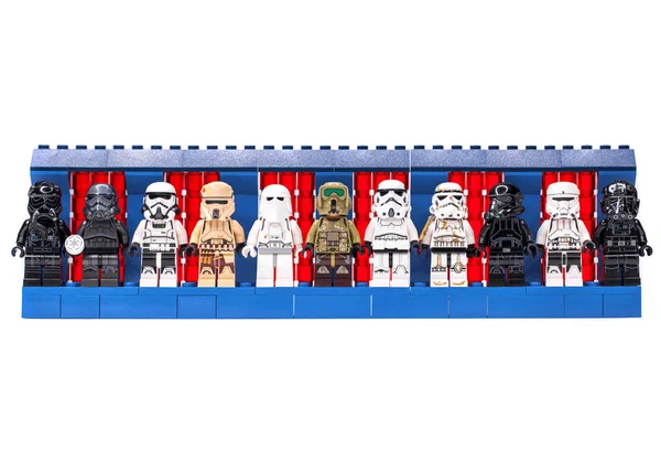 Russia Samara February 2020 Lego Star Wars Minifigures Stormtroopers — 스톡 사진