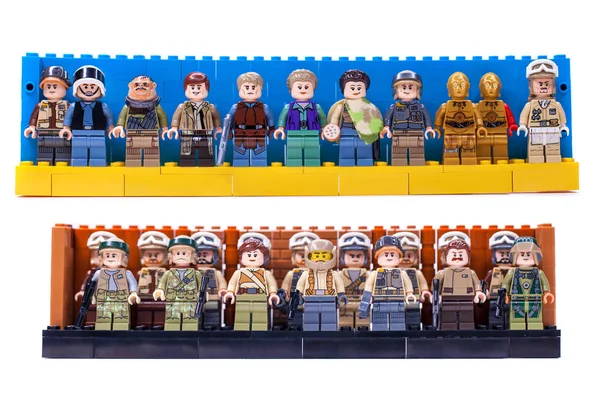 Ryssland Samara Februari 2020 Lego Star Wars Minifigures Rebelltrupp — Stockfoto