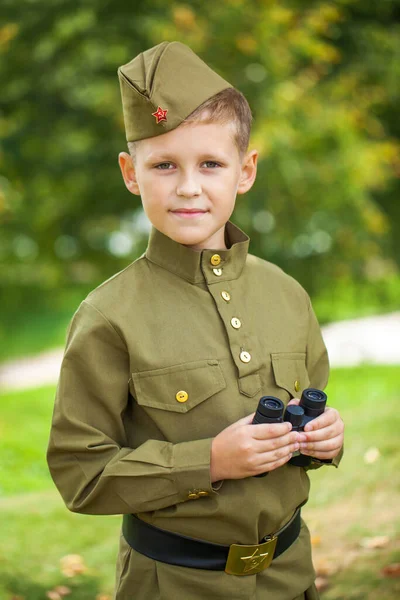 Retrato Joven Uniforme Militar Del Ejército Soviético Durante Segunda Guerra —  Fotos de Stock