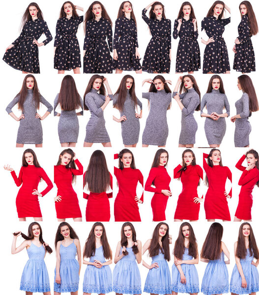 Модели коллажей в летнем платье
. 