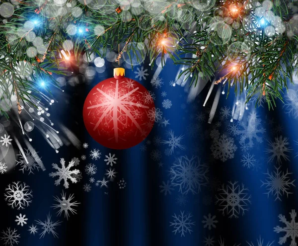 Christmas background with decorations — Stock Photo, Image