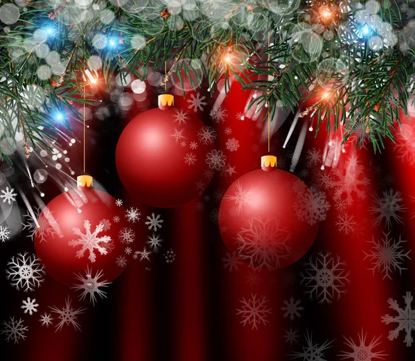 Christmas decorations on abstract background — Stock Photo, Image