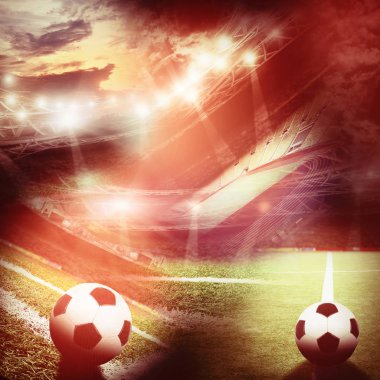 Futbol alanı kolaj