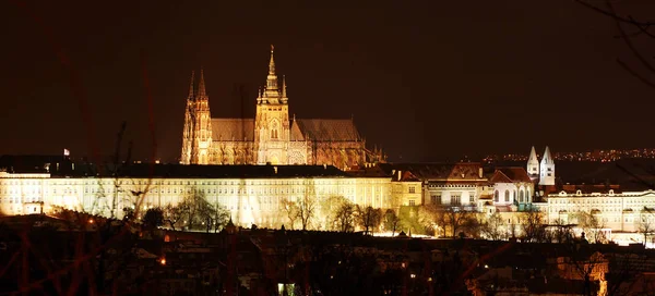 Night prague architecture — Stock Photo, Image