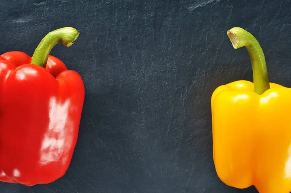 Red and yellow peppers