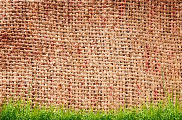 Old Beige Burlap Texture Background — Stock Photo, Image