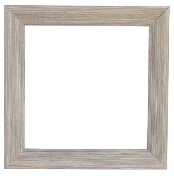 Brown Photo Frame Isolated Object — Stock Photo, Image