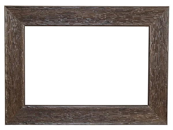 Brown Photo Frame Isolated Object — Stock Photo, Image