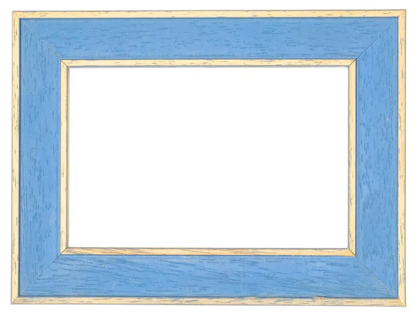 蓝色相框 孤立的背景 — 图库照片
