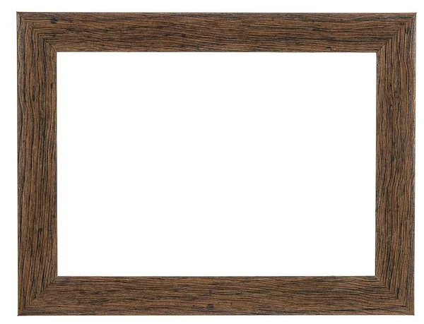 棕色相框 孤立的背景 — 图库照片