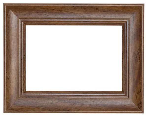 Brown Photo Frame Scraped Rim Відокремлене Походження — стокове фото