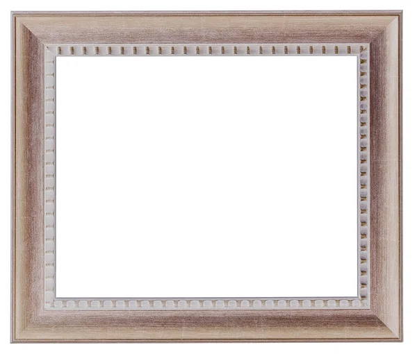 茶色の枠 白い背景に孤立した物体 — ストック写真