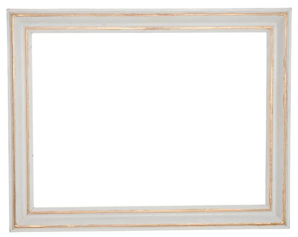 White Photo Frame Isolated Object White Background — Stock Photo, Image