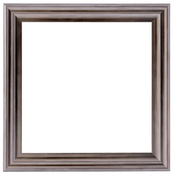 Brown Frame Isolated Object White Background — Stock Photo, Image