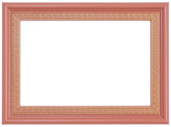 Розовая Рамка Белом Фоне — стоковое фото