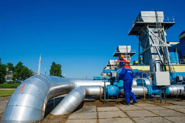 Газ, завмер станції "Ужгород" — стокове фото