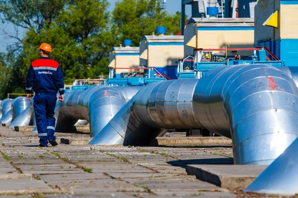 Газ, завмер станції "Ужгород" — стокове фото