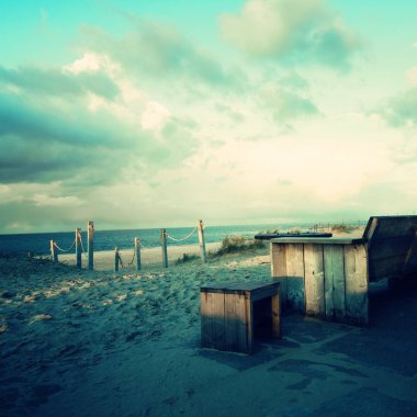 Hollandalı Wadden Island Beach