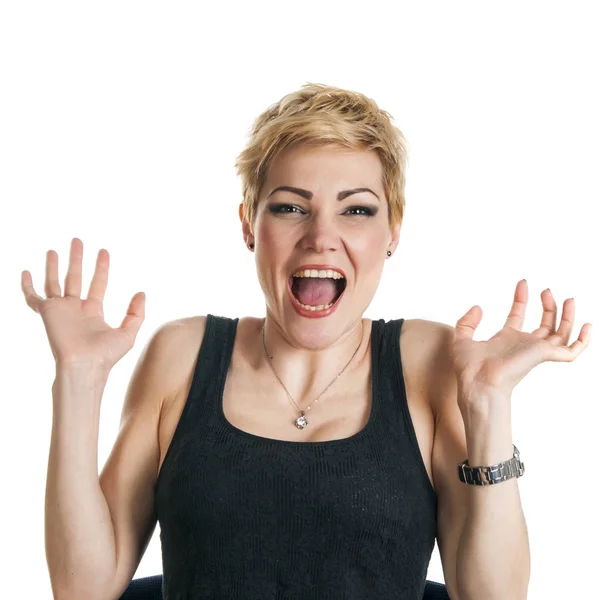 Happy surprised girl — Stock Photo, Image