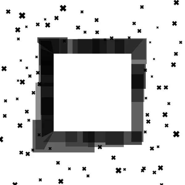 Abstraktes geometrisches Schwarz-Weiß-Banner für geschäftliche Präsentationen. künstlerischer Hintergrund. — Stockvektor