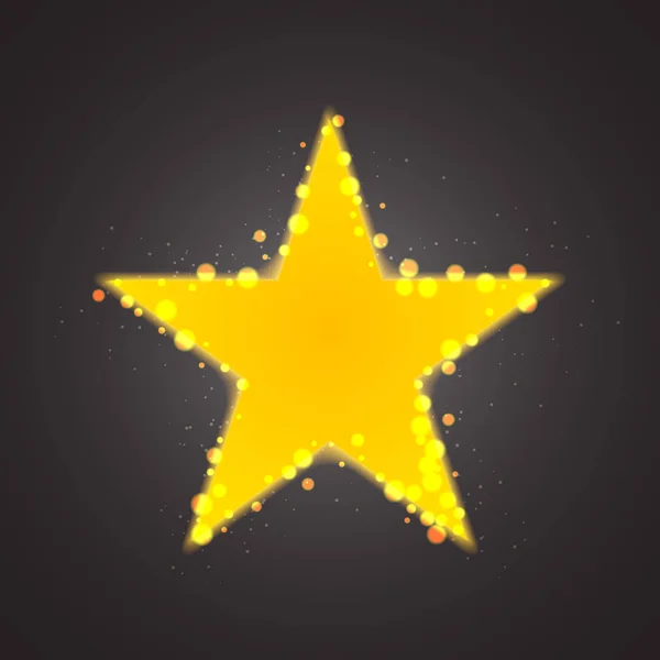 星は輝く金背景デザインをベクトルします。ベクトル — ストックベクタ
