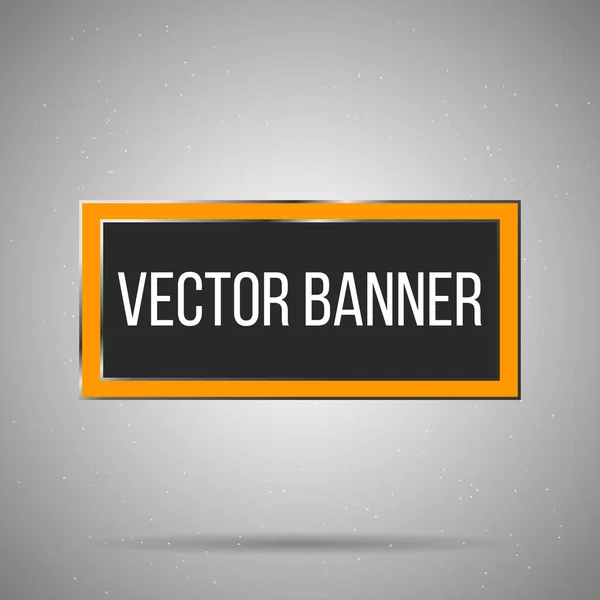 Banner vetorial retangular moldura de metal branco em um fundo claro. Vetor Ilustrações De Bancos De Imagens Sem Royalties