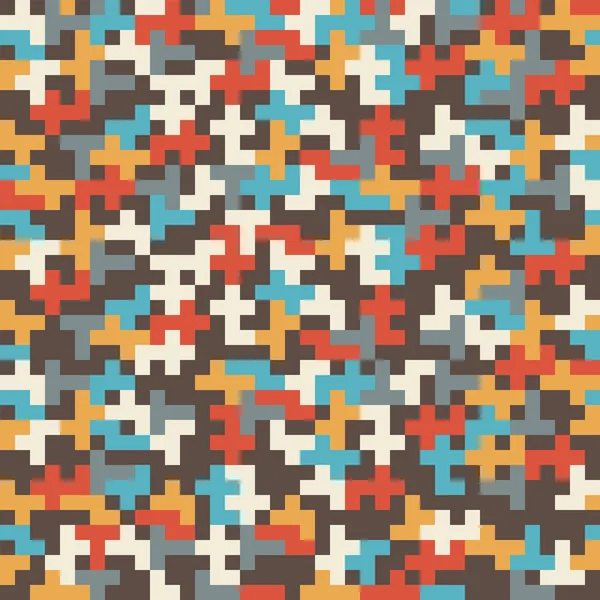 Textura colorida pixelada decorativa abstracta. Patrón sin costuras. vector . — Archivo Imágenes Vectoriales