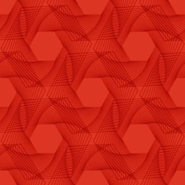 Absztrakt piros háttér geometriai mintázattal. Vektor — Stock Vector
