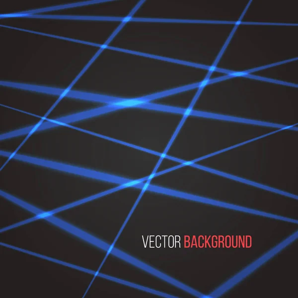 Blue laser grid or net background vector — Stock Vector