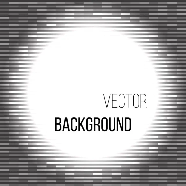 Round white vector banner with glow on a dark background. Vector . — Stock Vector