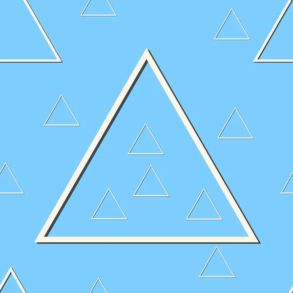 Style abstrait. Motif de fond bleu moderne avec composition de triangles. Vecteur. Fond d'écran minimaliste. Illustration — Image vectorielle