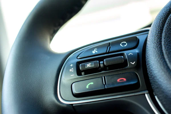 Carro botões de controle de áudio — Fotografia de Stock