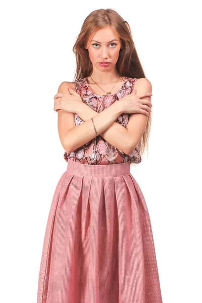 Redhead girl posing — Stock Photo, Image