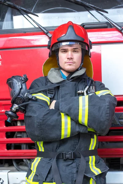 Portrait of a fireman — Stock Photo, Image