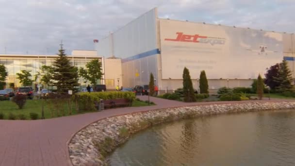 Jet üzleti terminál Vnukovo 3, a Vnukovo nemzetközi repülőteret — Stock videók