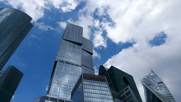 Moscow City Business Center, time-lapse — Stockfoto