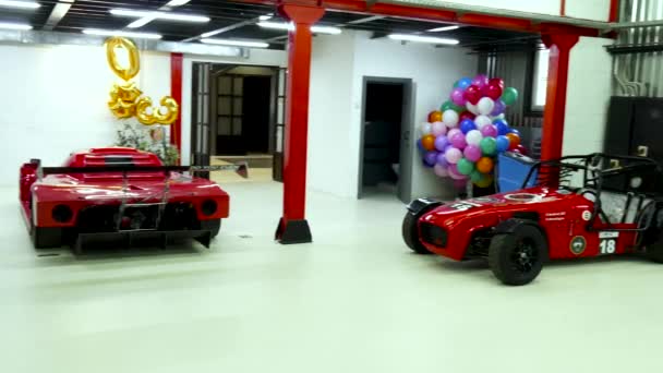 Okt 2017 Moscou Russie Voiture Shortcat Dans Garage Fabrication Racing — Video