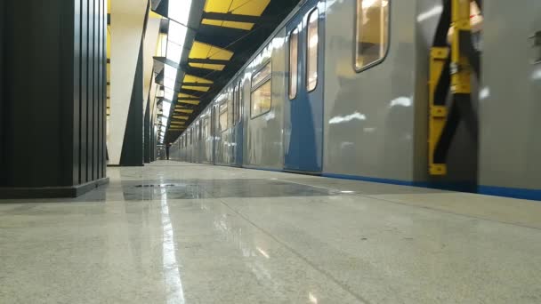Station de métro Shelepikha - est une station sur la ligne Kalininsko-Solntsevskaya du métro de Moscou — Video
