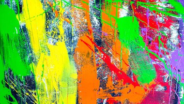 Orijinal yağlı boya duvar. 