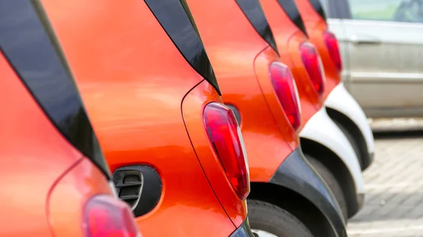 The tail lights of the color car — Stock Photo, Image