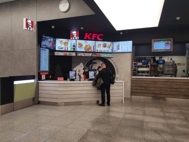 Sheremetyevo B terminalindeki Kfc Restoranı