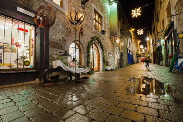 Stadtstraße bei Nacht — Stockfoto